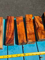 Figured Koa Turning Blank 7-8”x2”x2”