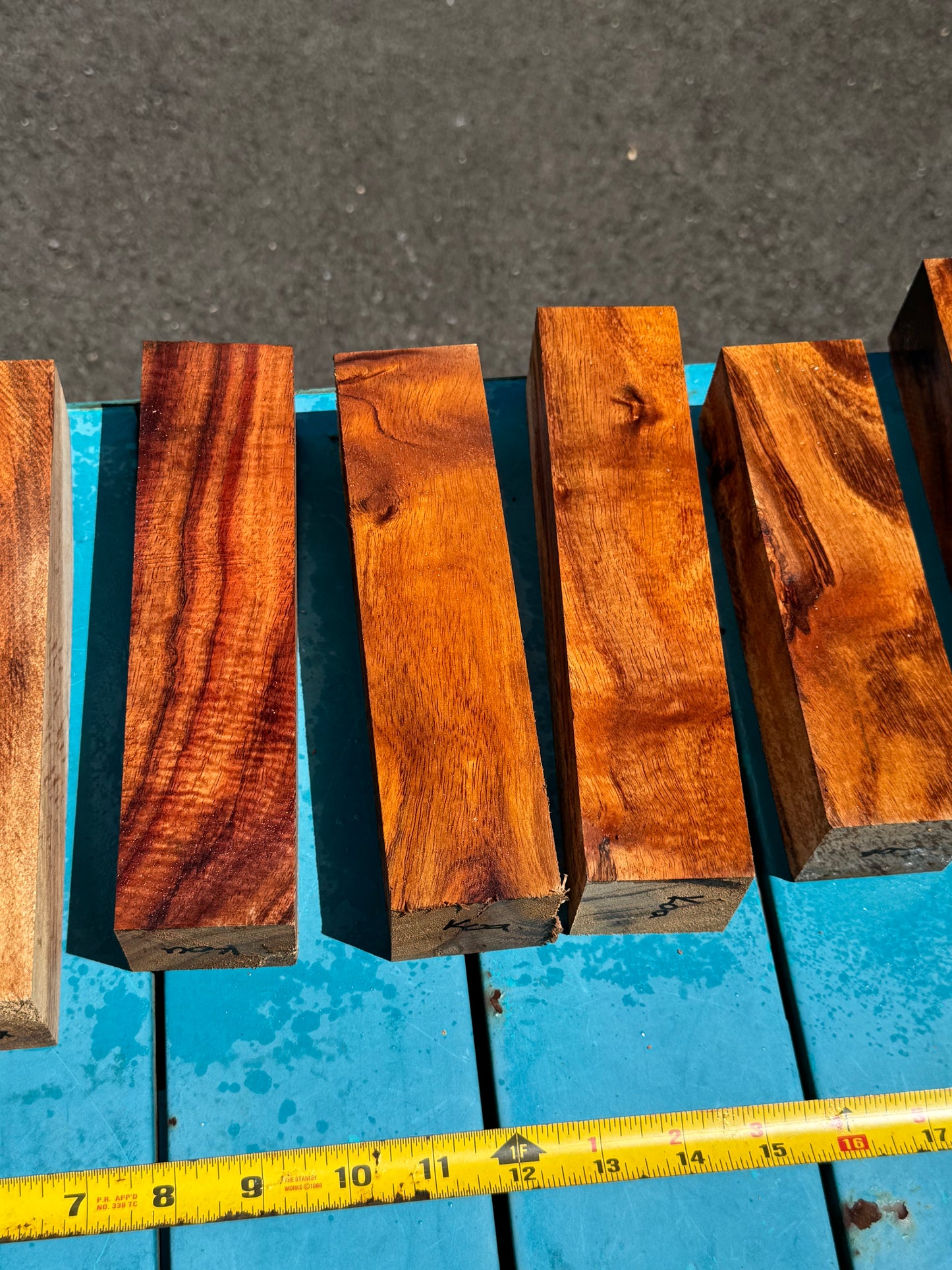 Figured Koa Turning Blank 7-8”x2”x2”