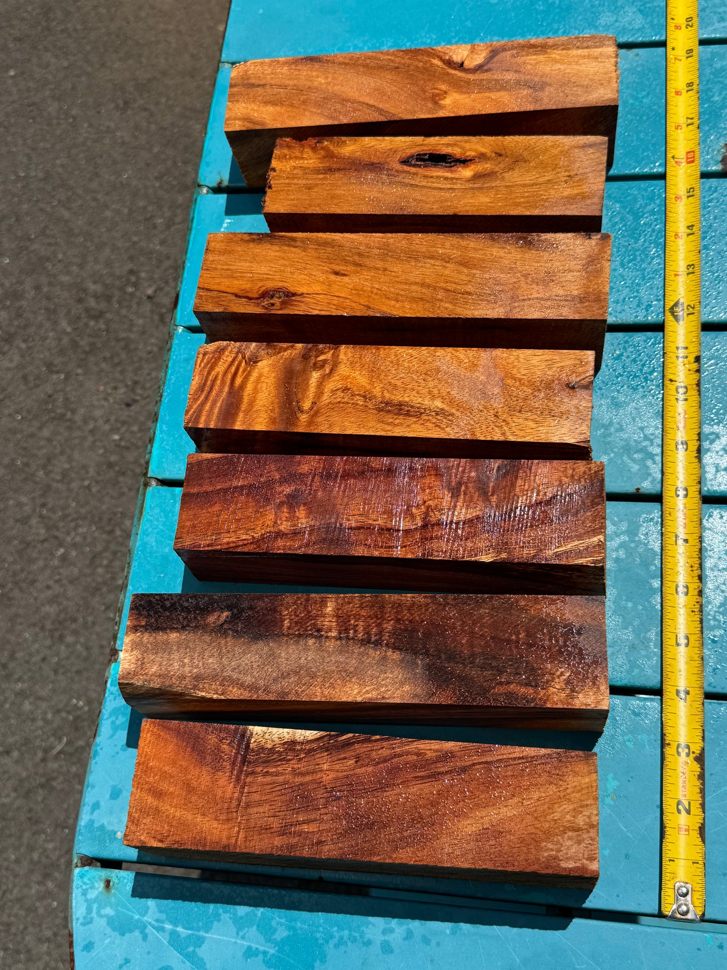 Figured Koa Turning Blank 7-8”x2”x2”