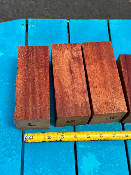 African Mahogany turning blanks 5-6”x2.5”x2 1/4”