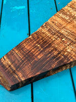 Premium Spalted Rustic Curly Koa wood 12”x3-7”x1 1/4”