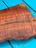 Premium Curly Live Edge Koa 13”x5-6 3/4”x1 1/4”