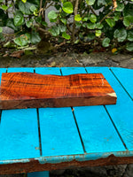 Premium Curly Live Edge Koa 13”x5-6 3/4”x1 1/4”