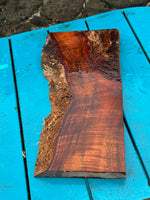 Premium Curly Live Edge Koa 13”x5-6 3/4”x1 1/4”