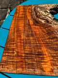 Curly Koa Live Edge Slab Spalted 13”x7.5-14”x1 1/4”