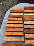 Figured Koa Pen Blanks 5@5.5”x1”x1”