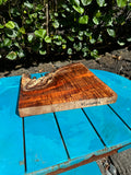 Curly Koa Live Edge Slab Spalted 13”x7.5-14”x1 1/4”