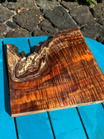 Curly Koa Live Edge Slab Spalted 13”x7.5-14”x1 1/4”