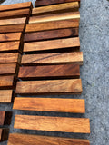 Figured Koa Pen Blanks 5@5.5”x1”x1”