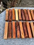 Figured Koa Pen Blanks 5@5.5”x1”x1”