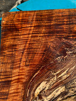 Curly Koa Live Edge Slab Spalted 13”x7.5-14”x1 1/4”