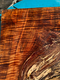 Curly Koa Live Edge Slab Spalted 13”x7.5-14”x1 1/4”