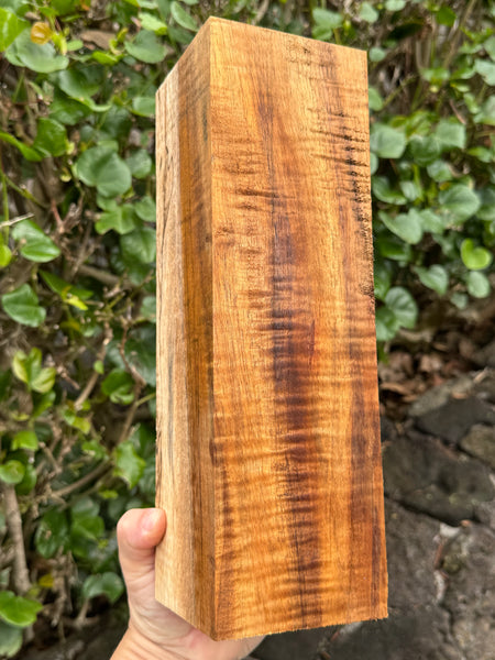 Curly Koa Turning Blank 12”x3.5”x3 3/8”