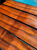 Figured Koa Finger Boards 17”x3 3/8”x4mm
