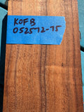Figured Koa Finger Boards 17”x3 3/8”x4mm