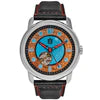 Fissure 8 Auto Men's Koa and Abalone Watch in silver