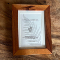 5x7 Koa Handmade Frame