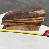 Reclaimed Salvaged Hawaiian Monkey Pod Wood For Craft 6@11.5-13”x4-5”x3/8-2”