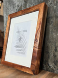 8x10 Koa Handmade Frame