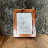 5x7 Koa Handmade Frame