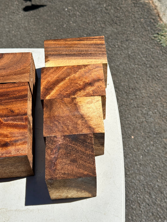 Curly Figured Monkey Pod turning blanks Small