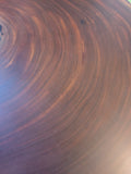 African Mahogany Round Coffee Table with custom base