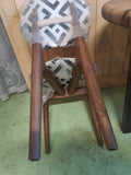 Hawaiian Walnut Table and Chairs, Dining Set