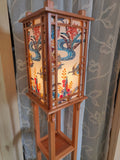 Japanese lantern floor lamp by Nick Shema, Hawaii