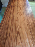 Reclaimed Zebra Wood Slab Dining Room Table