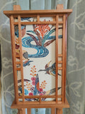 Japanese lantern floor lamp by Nick Shema, Hawaii