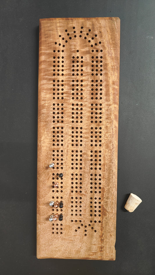 Mango cribbage board