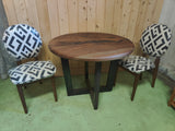 Hawaiian Walnut Table and Chairs, Dining Set