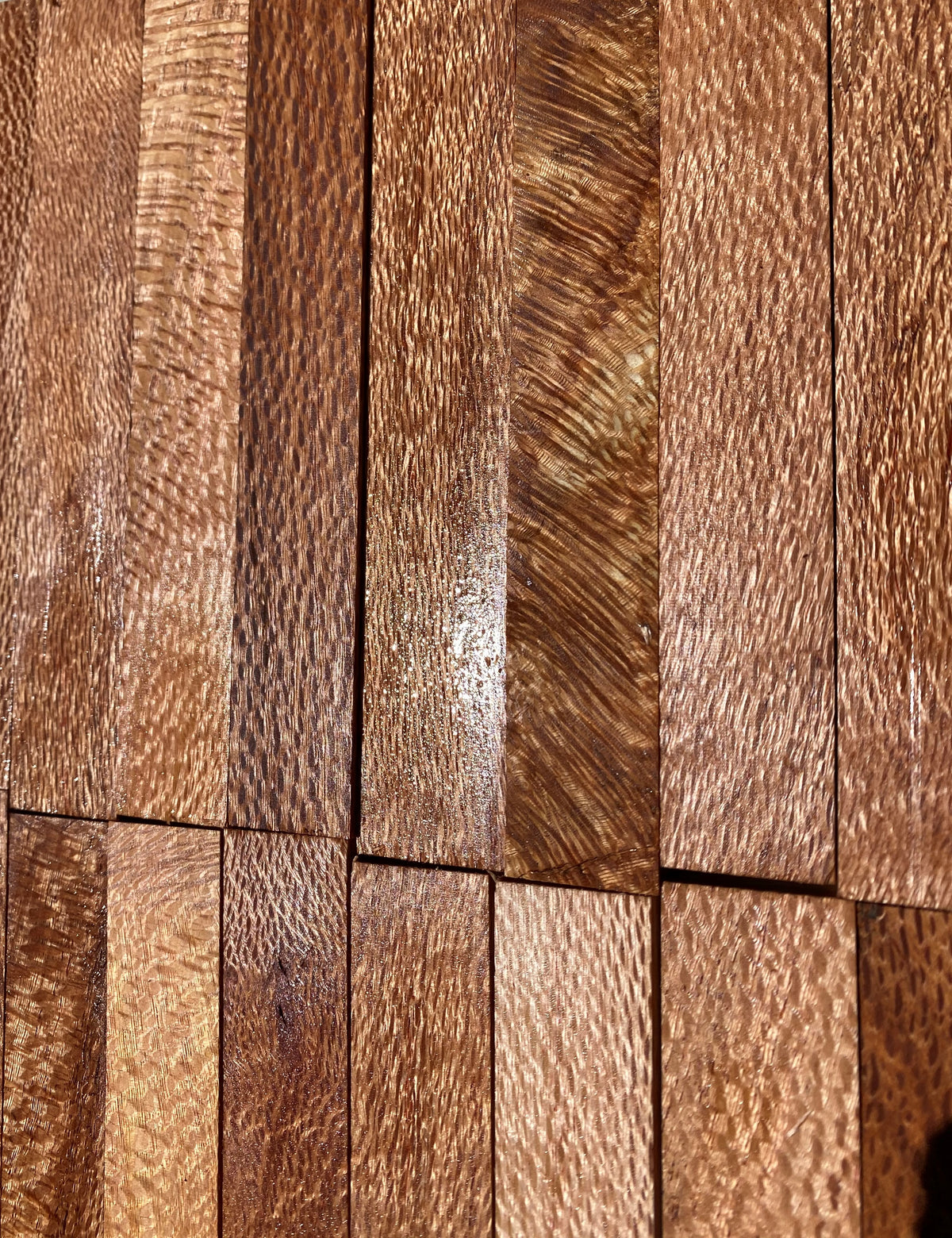 Figured Silk-Oak Pen Blank Set (Buy 5 get one free!)