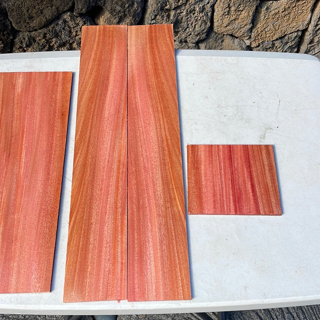 African Mahogany 4pc Tenor Ukulele set