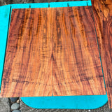 Curly Koa Parlor Guitar 4 piece