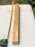 Ultra curly mango spindle/pool cue turning blank 24”x2”x1 7/8”