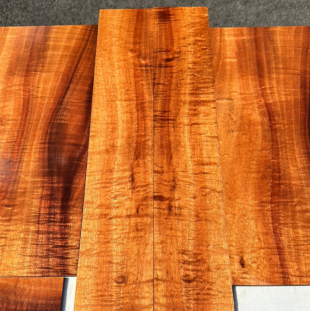 4A Curly Koa Tenor ukulele 6 piece set