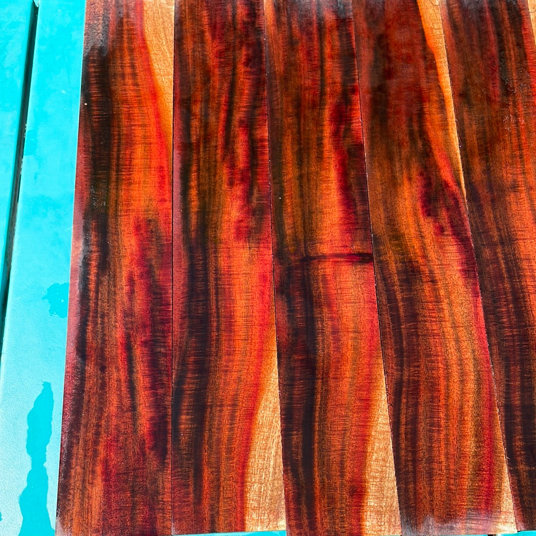 Figured Milo Ukulele Fret board blank