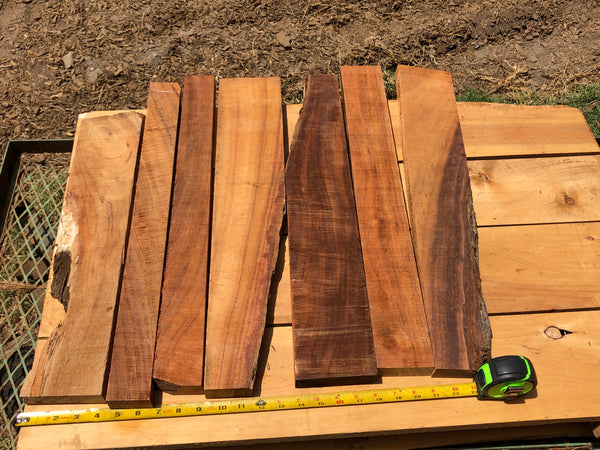 Reclaimed Curly Koa boards 7@20-23”x2-4”x1”