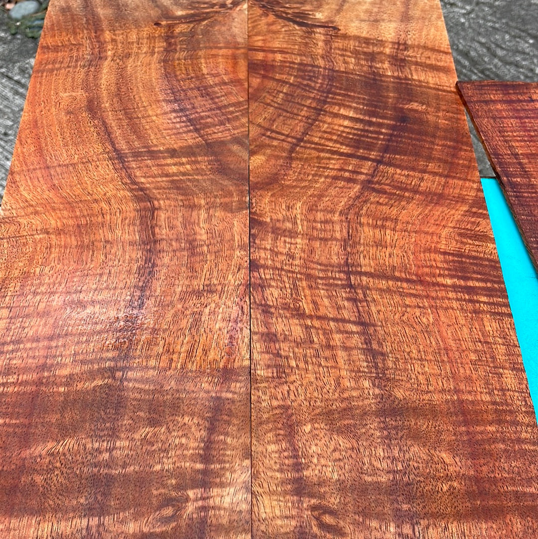 4A Curly Hawaiian Koa Jumbo Guitar 4 piece set