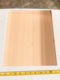 Single piece tenor top recycled FSC reclaimed western red cedar 14”x11”x4mm