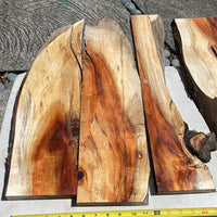 Live Edge Figured Koa boards 5@20-23”x2-6”x1”