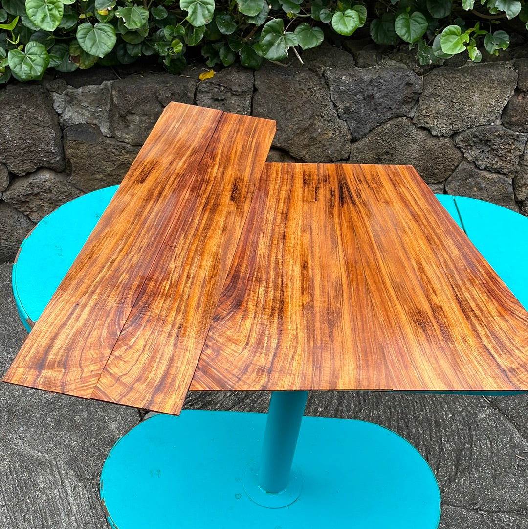 3A Curly Koa Jumbo Guitar 4 piece set