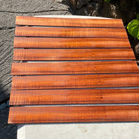 Figured Koa ukulele fret board