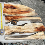 Live Edge Figured Koa boards 5@20-23”x2-6”x1”