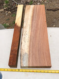 Reclaimed monkeypod wood for turning live edge 2@24”x2-8”x2”