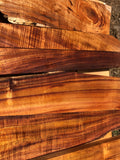 Reclaimed Curly Koa boards 7@20-23”x2-4”x1”