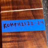 Curly Koa Instrument Grade Guitar/Ukulele Headplates