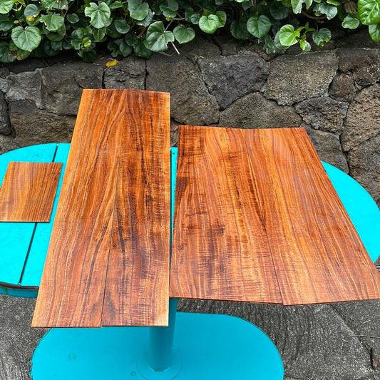 4A Curly Koa Jumbo Guitar 4 piece set