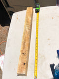 Curly Mango Pool Cue Blank 24”x2”x2”